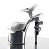 Pleaser - REVOLVER709G Sandaal met enkelband, Paaldans schoenen - Paaldans schoenen - Zilverkleurig Product image